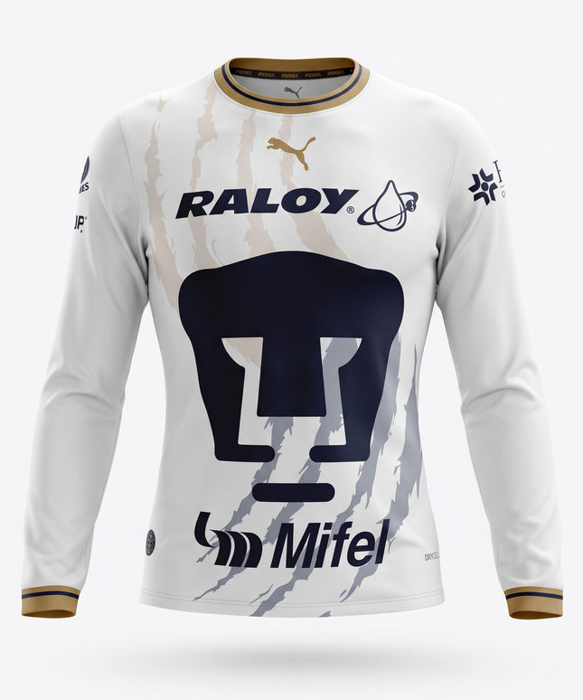 Jersey Pumas Visita Cancha Manga Larga 2026/27 para Hombre