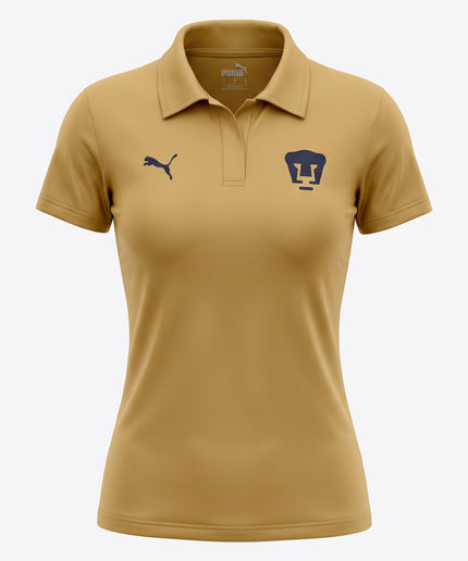 Playera Polo Pumas Teamwear para Mujer - Café