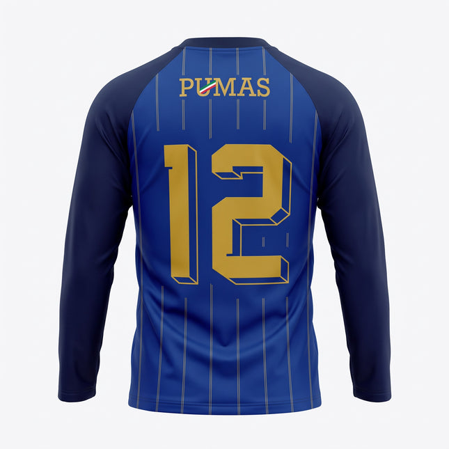 Jersey Puma Pumas UNAM King Manga Larga – Azul