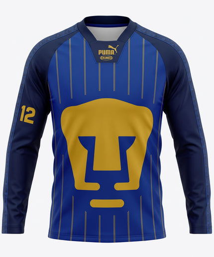 Jersey Puma Pumas UNAM King Manga Larga – Azul