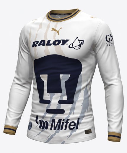 Jersey Pumas Visita Cancha Manga Larga 2026/27 para Hombre
