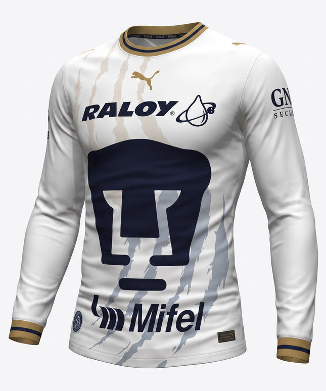 Jersey Pumas Visita Cancha Manga Larga 2026/27 para Hombre