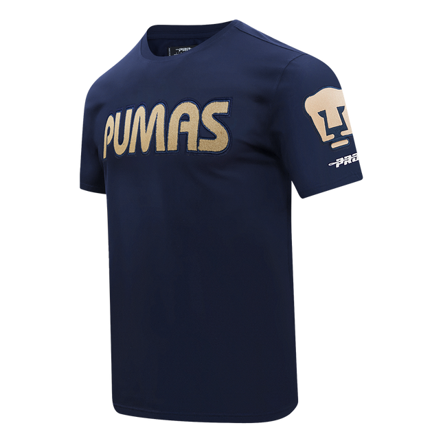 PLAYERA LIGA MX PUMAS UNAM CLASSIC CHENILLE PARA HOMBRE - AZUL MARINO