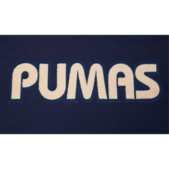 PLAYERA LIGA MX PUMAS UNAM CLASSIC CHENILLE PARA HOMBRE - AZUL MARINO
