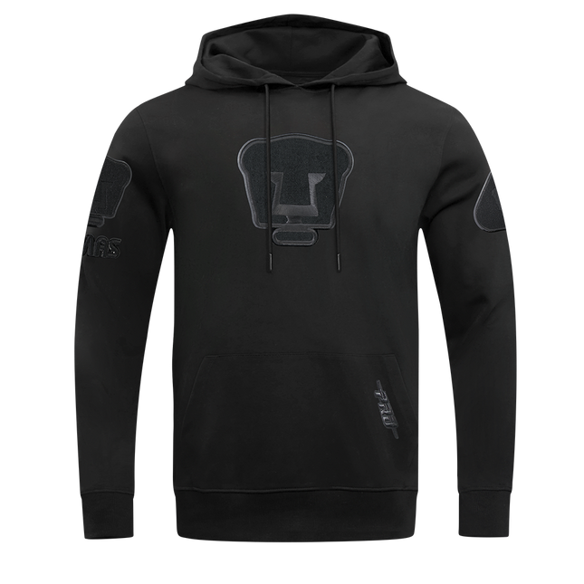 SUDADERA CON GORRO LIGA MX PUMAS UNAM TRIPLE BLACK PARA HOMBRE