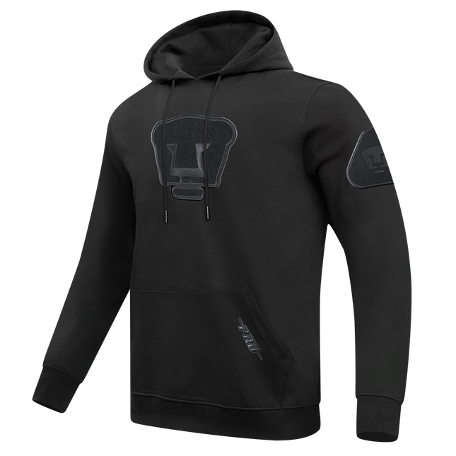 SUDADERA CON GORRO LIGA MX PUMAS UNAM TRIPLE BLACK PARA HOMBRE
