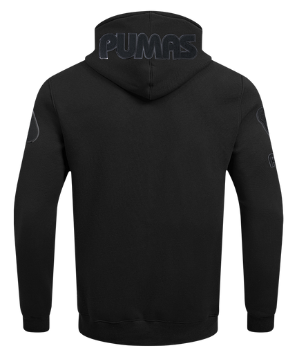 SUDADERA CON GORRO LIGA MX PUMAS UNAM TRIPLE BLACK PARA HOMBRE