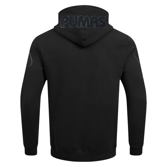 SUDADERA CON GORRO LIGA MX PUMAS UNAM TRIPLE BLACK PARA HOMBRE