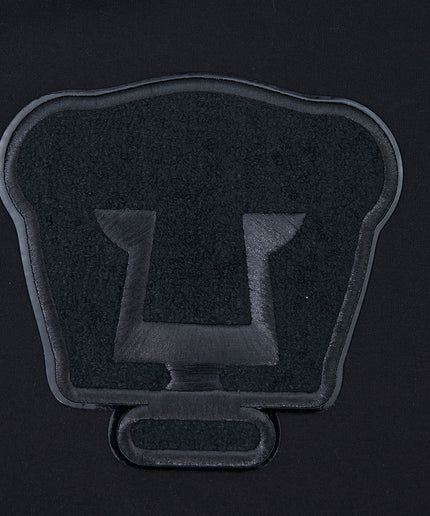 SUDADERA CON GORRO LIGA MX PUMAS UNAM TRIPLE BLACK PARA HOMBRE