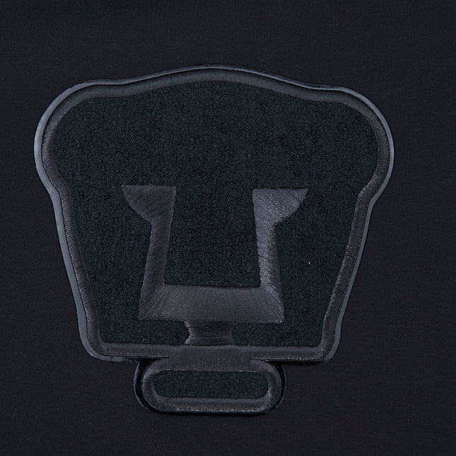 SUDADERA CON GORRO LIGA MX PUMAS UNAM TRIPLE BLACK PARA HOMBRE