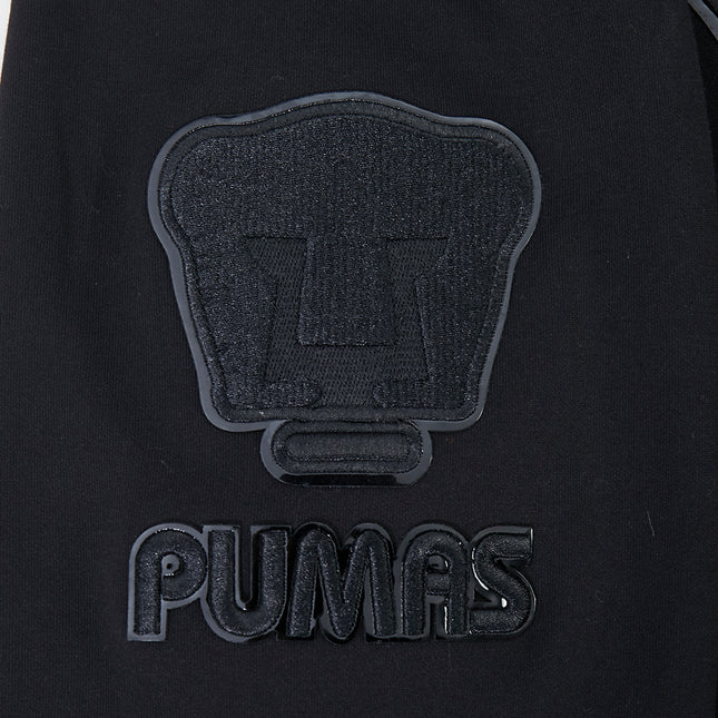 SUDADERA CON GORRO LIGA MX PUMAS UNAM TRIPLE BLACK PARA HOMBRE