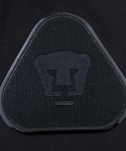 SUDADERA CON GORRO LIGA MX PUMAS UNAM TRIPLE BLACK PARA HOMBRE