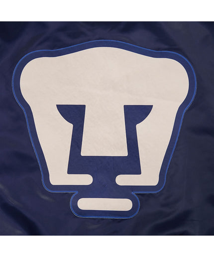 CHAMARRA DE SATIN LIGA MX PUMAS UNAM CLASSIC CHENILLE PARA HOMBRE