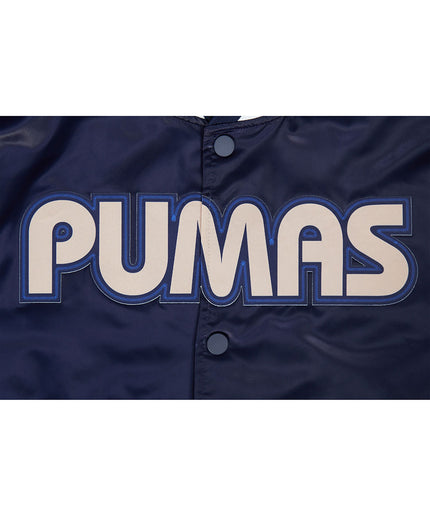 CHAMARRA DE SATIN LIGA MX PUMAS UNAM CLASSIC CHENILLE PARA HOMBRE