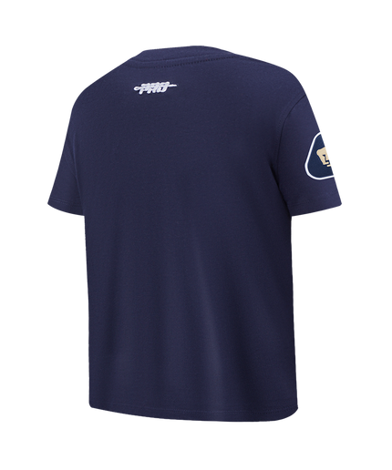 PLAYERA DE MANGA CORTA LIGA MX PUMAS UNAM CLASSIC CHENILLE PARA NIÑO JUNIOR