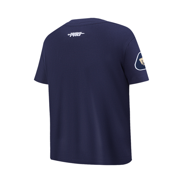 PLAYERA DE MANGA CORTA LIGA MX PUMAS UNAM CLASSIC CHENILLE PARA NIÑO JUNIOR