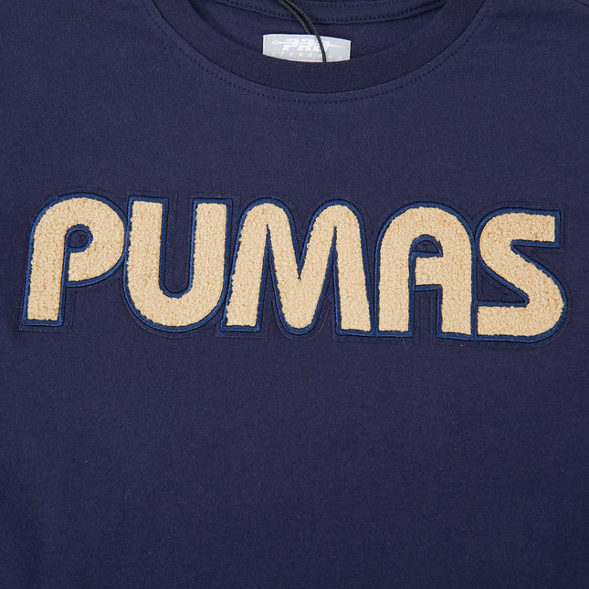 PLAYERA DE MANGA CORTA LIGA MX PUMAS UNAM CLASSIC CHENILLE PARA NIÑO JUNIOR