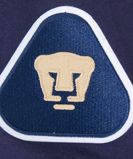 PLAYERA DE MANGA CORTA LIGA MX PUMAS UNAM CLASSIC CHENILLE PARA NIÑO JUNIOR