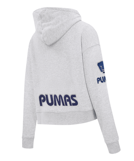 SUDADERA CON GORRO LIGA MX PUMAS UNAM CLASSIC CHENILLE PARA MUJER