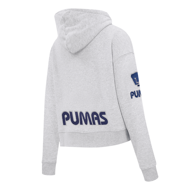 SUDADERA CON GORRO LIGA MX PUMAS UNAM CLASSIC CHENILLE PARA MUJER