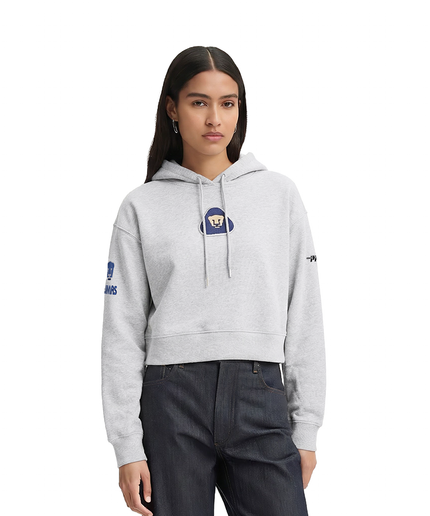 SUDADERA CON GORRO LIGA MX PUMAS UNAM CLASSIC CHENILLE PARA MUJER