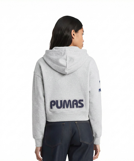 SUDADERA CON GORRO LIGA MX PUMAS UNAM CLASSIC CHENILLE PARA MUJER