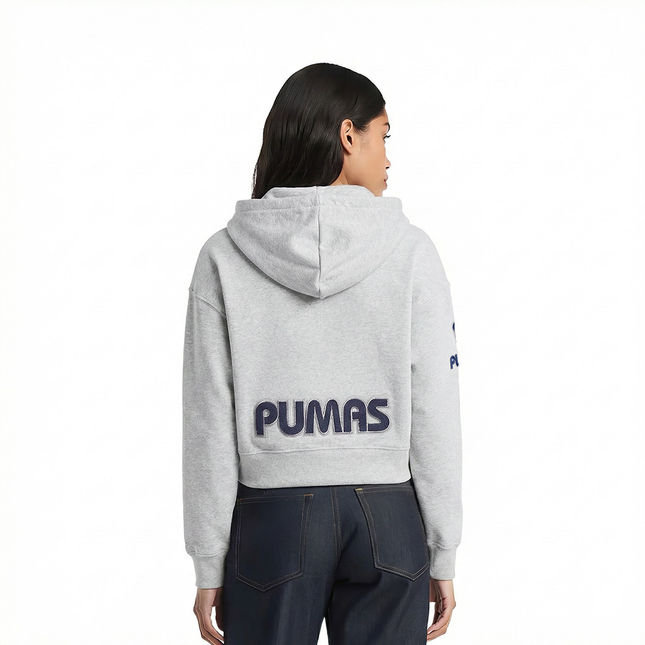 SUDADERA CON GORRO LIGA MX PUMAS UNAM CLASSIC CHENILLE PARA MUJER
