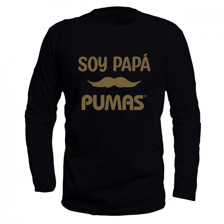 Playera Hombre Pumas Soy Papá Manga Larga-Playeras-Tienda-Pumas-Oficial
