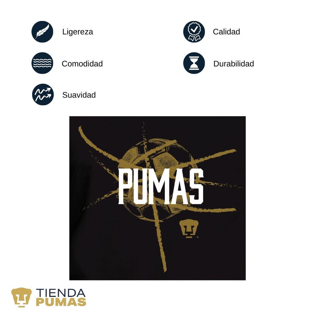 Playera Pumas UNAM Hombre Manga Larga Balón OD77245